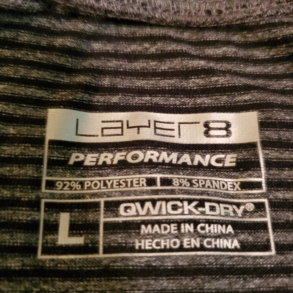 Layer 8 Performance Qwick-Dry Size Large Long Sle… - image 3